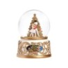 Gold Nutcracker Dome Musical 15 cm Festive Keepsake