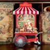 Santa Claus Toy Shop Cart Water Spinner 27 cm Illuminated Centrepiece