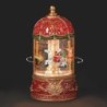 Santa on Carousel Moving Light-Up Musical Water Spinner 23 cm Elegant Christmas Carousel