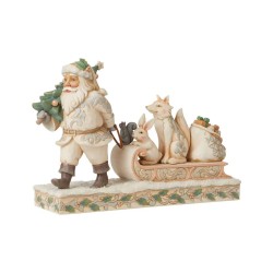 Jim Shore Santa Pulling Sled Figurine