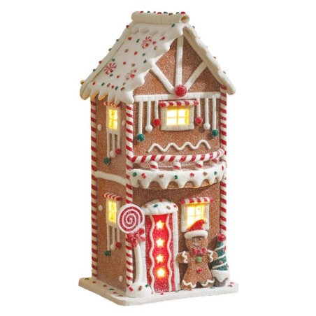 Tall Gingerbread House with Gingerbread Man 29cm