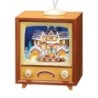 Retro Musical Moving Christmas Gingerbread Television Decoration 20 cm