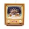 Retro Musical Moving Christmas Gingerbread Television Decoration 20 cm
