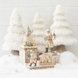 Jim Shore Santa Pulling Sled Figurine