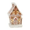 Light-Up Iced Gingerbread House Decoration 21 cm of Festive Glow