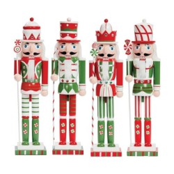 Candy Cane Nutcrackers 38 cm of Sweet Soldier Charm