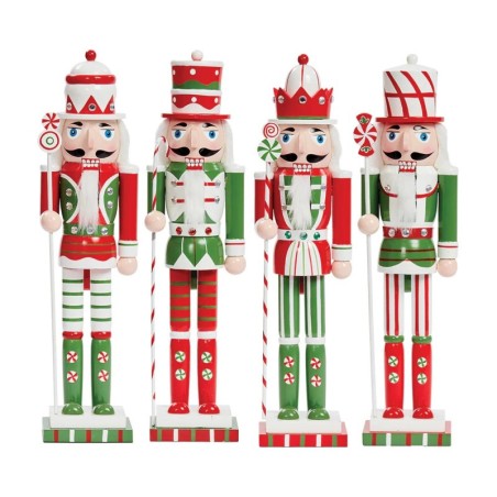 Candy Cane Nutcrackers 38 cm of Sweet Soldier Charm