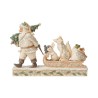 Jim Shore Santa Pulling Sled Figurine