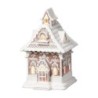 Elegant Light-Up Iced Gingerbread House 27 cm of Festive Glow