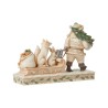 Jim Shore Santa Pulling Sled Figurine