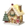 Light-Up Gingerbread House with Tree Gingerbread Girl