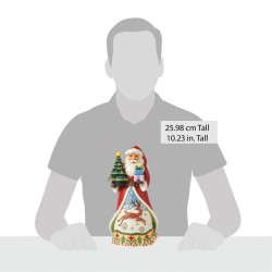 Figurine Père Noël Sapin Lumineux Jim Shore Heartwood Creek