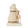 Jim Shore White Woodland Santa with Fawn and Deer Figurine