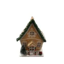 Gingerbread Christmas House LED Decoration