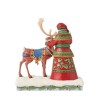 Jim Shore Santa with Reindeer Figurine