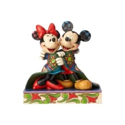 Jim Shore Mickey and Minnie Mouse in Blanket Figurine