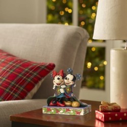 Jim Shore Mickey and Minnie Mouse in Blanket Figurine