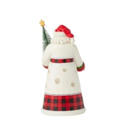 Jim Shore Santa Delivers Santa with Sisal Tree