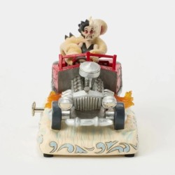Jim Shore Driving De Vil-ishly Cruella Musical Car