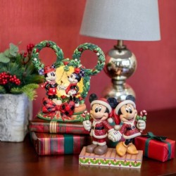 Jim Shore Magical Winter Moments Mickey Minnie Diorama
