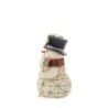 Jim Shore Snowman with Snowflake Staff Mini Figurine