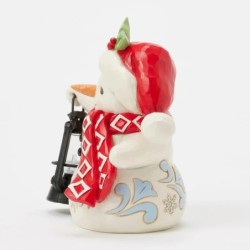 Jim Shore Twinkle Bright Snowman with Oversized Lantern Pint Figurine