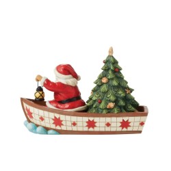 Jim Shore Seas of Giving Santa in a Boat