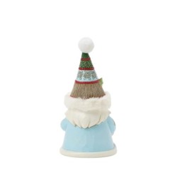 Jim Shore Wreathed in Holiday Joy Gnome with Wreath Fur Trimmed Hat