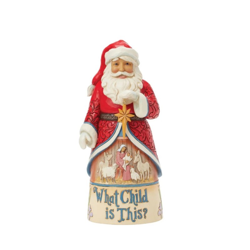 Jim Shore What Child is This Santa Song Series