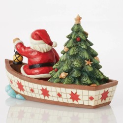 Jim Shore Seas of Giving Santa in a Boat