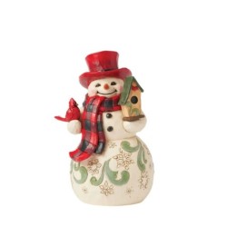 Jim Shore Youe Mean Snow Much to Me Snowman with Red Hat