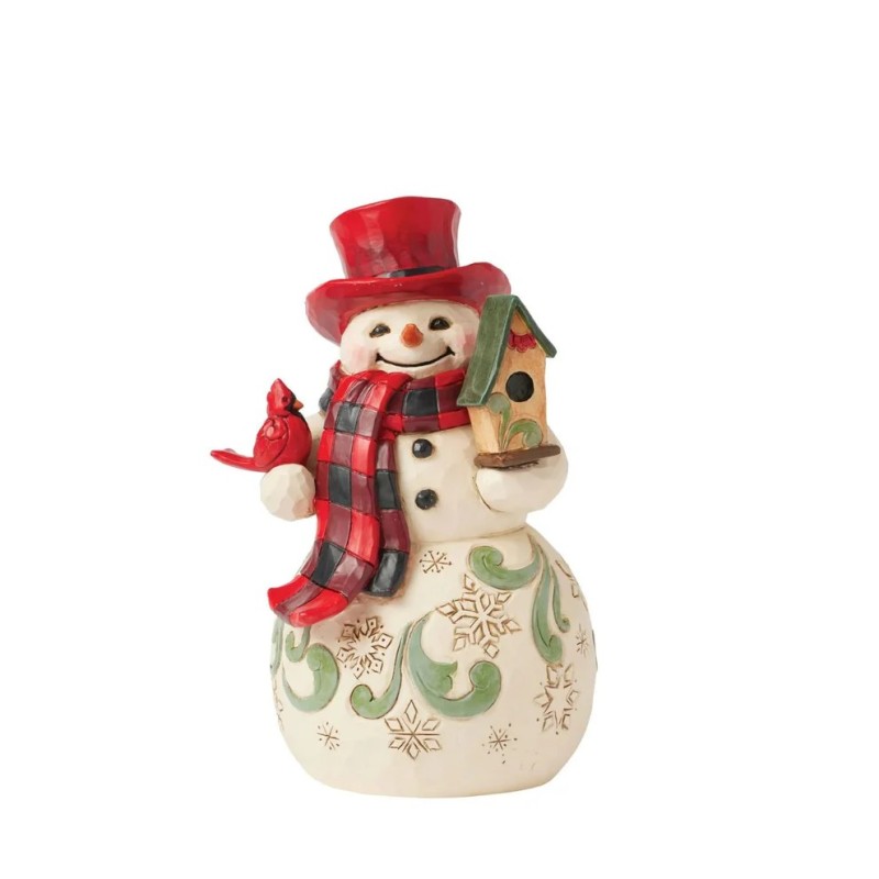 Jim Shore Youe Mean Snow Much to Me Snowman with Red Hat