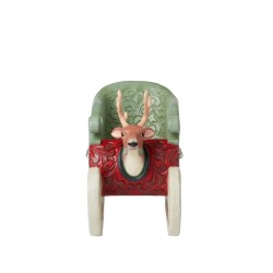 Jim Shore One Deer Open Sleigh Figurine