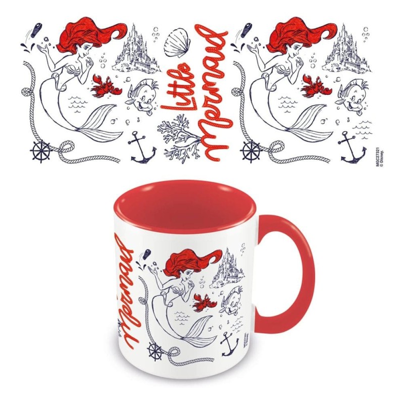 Mug Rouge La Petite Sirène Disney
