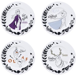 Set De 4 Assiettes La Reine Des Neiges 2 Disney