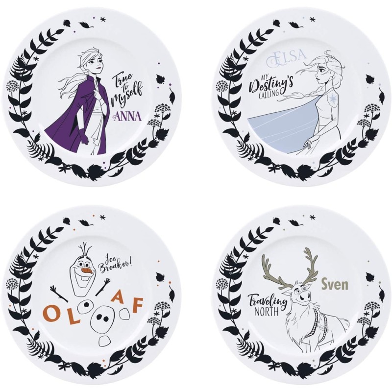 Set De 4 Assiettes La Reine Des Neiges 2 Disney