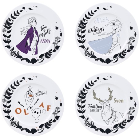 Set De 4 Assiettes La Reine Des Neiges 2 Disney