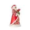Jim Shore Blooms of the Season Santa with Blooming Amaryllis
