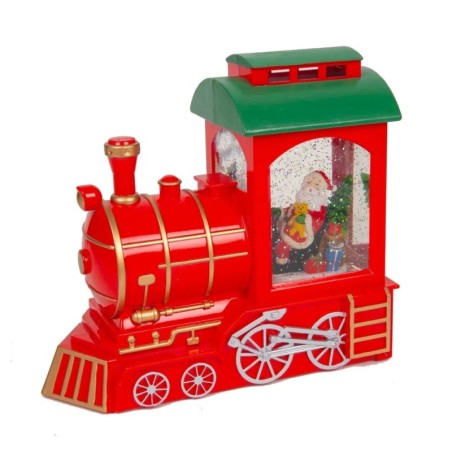 LED Santa Express Train Snow Globe