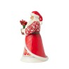 Jim Shore Blooms of the Season Santa with Blooming Amaryllis