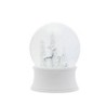 Musical Silver Reindeer Snowglobe