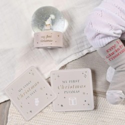 My First Christmas' Penguin Snow Globe Pink