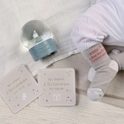 My First Christmas Penguin Snow Globe Blue