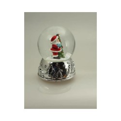 Snow Globe Santa at a Tree