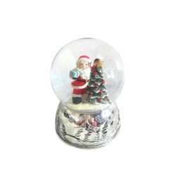 Snow Globe Santa at a Tree