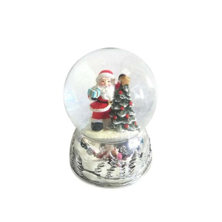 Snow Globe Santa at a Tree