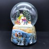 Snow Globe Building a Snowman