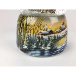 Snow Globe Building a Snowman