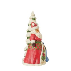Jim Shore Santa by Tree with Toy Sack Figurine