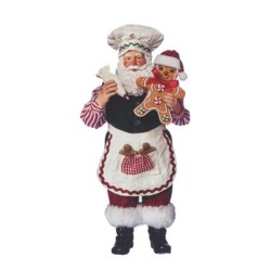 Santa Figures Choose from Baking, Workshop or Bedtime Approx 28 cm